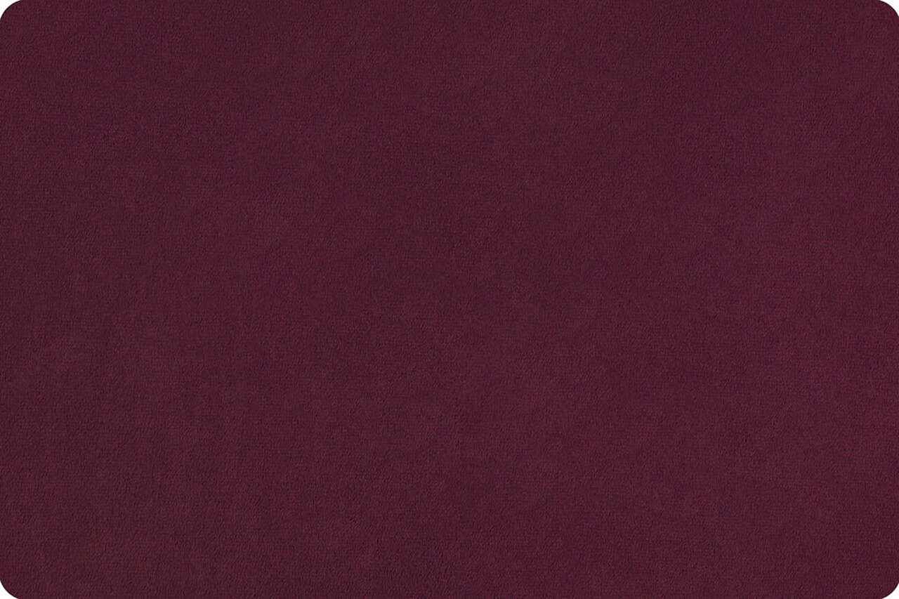 Fabric Shannon Plumwine 90" Extra Wide Solid Cuddle 3 by the Quarter Yard C390-PLUMWINE